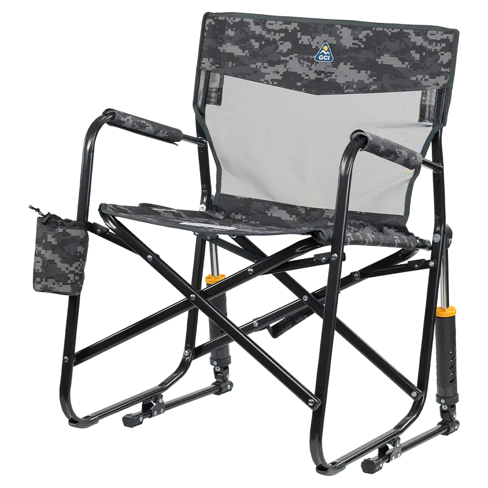Premium All-Weather Freestyle Rocker Elite - Choice 460 - Patented Spring-Action Rocking Chair for Camping Detail