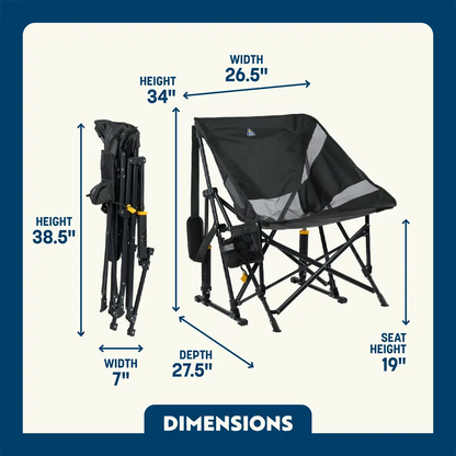 Premium All-Weather Pod Rocker Elite - Choice 832 - RoadTrip Rocker Smooth Motion Camp Chair Detail
