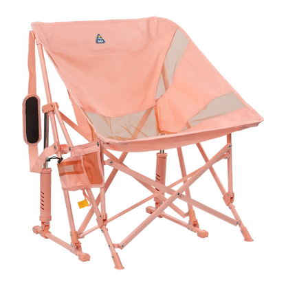 Premium All-Weather Pod Rocker Elite - Choice 832 - RoadTrip Rocker Smooth Motion Camp Chair - Soft Pink
