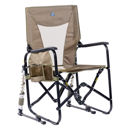 Smooth Motion Adjustable Rocker - Choice 573 - RoadTrip Rocker Smooth Motion Camp Chair - Aged Fatigue