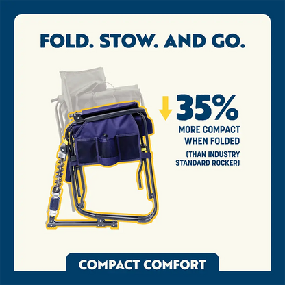 Smooth Motion Adjustable Rocker - Choice 573 - RoadTrip Rocker Smooth Motion Camp Chair Detail