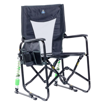 Smooth Motion Adjustable Rocker - Choice 573 - RoadTrip Rocker Smooth Motion Camp Chair - Dark Charcoal