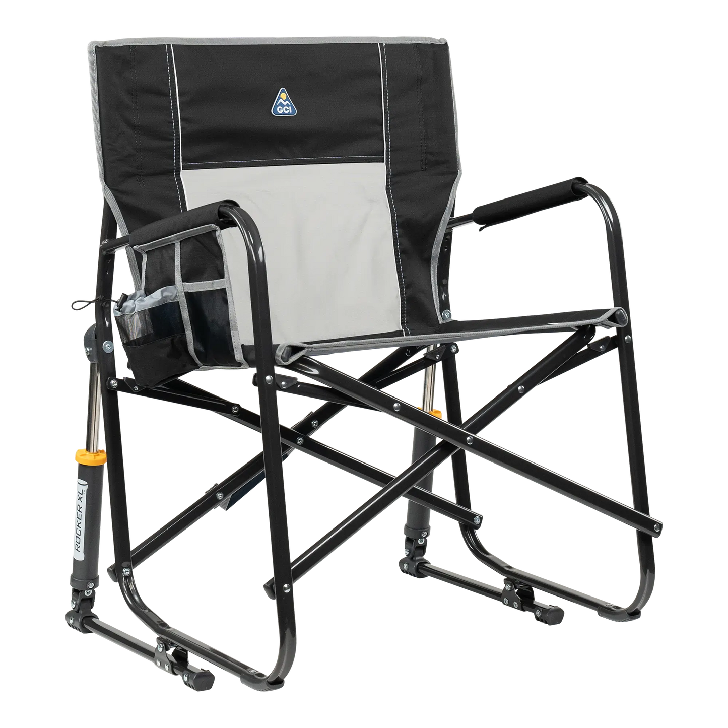 Luxury Camp Freestyle Rocker XL - Choice 552 - RoadTrip Rocker Smooth Motion Camp Chair - Black