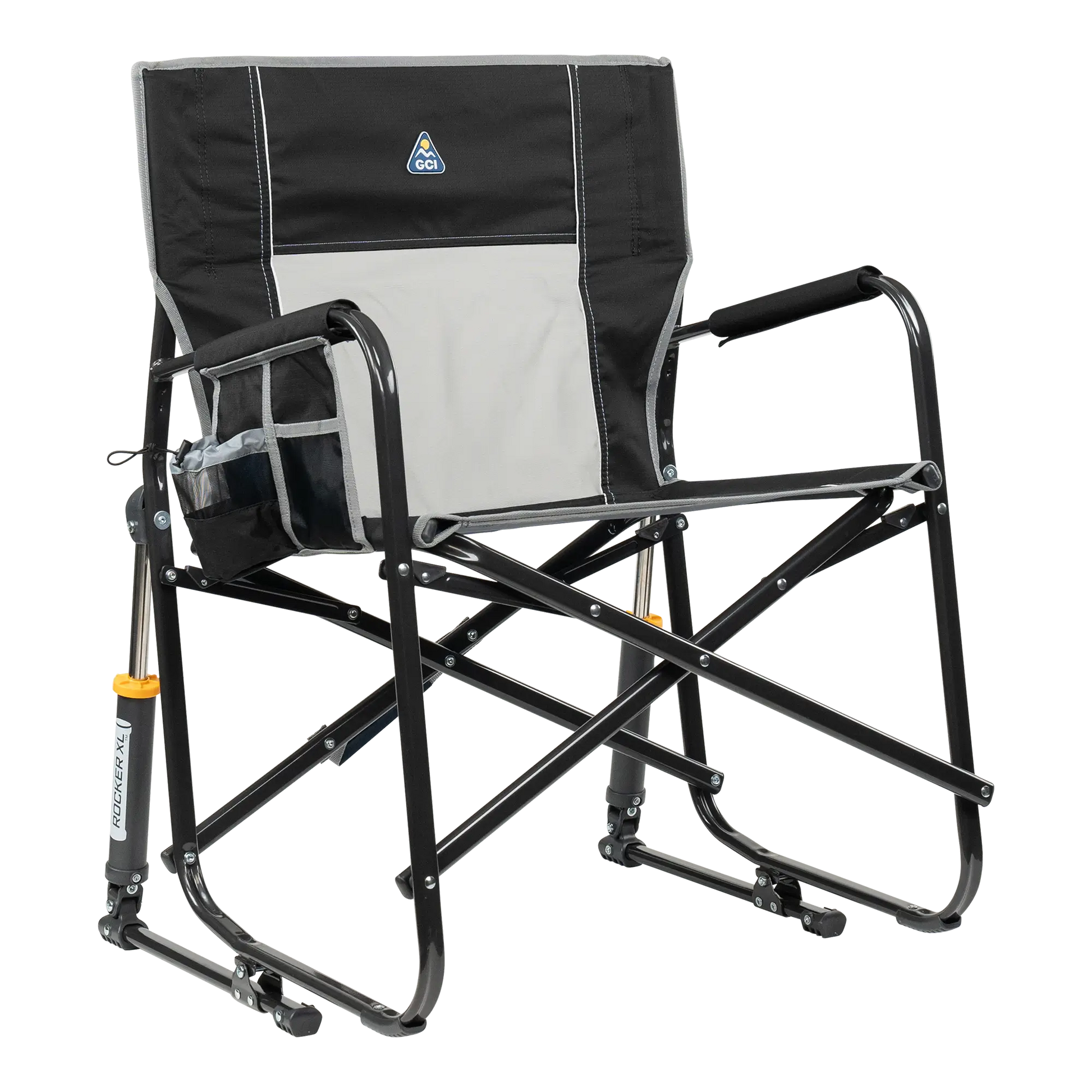 Luxury Camp Freestyle Rocker XL - Choice 552 - RoadTrip Rocker Smooth Motion Camp Chair - Black