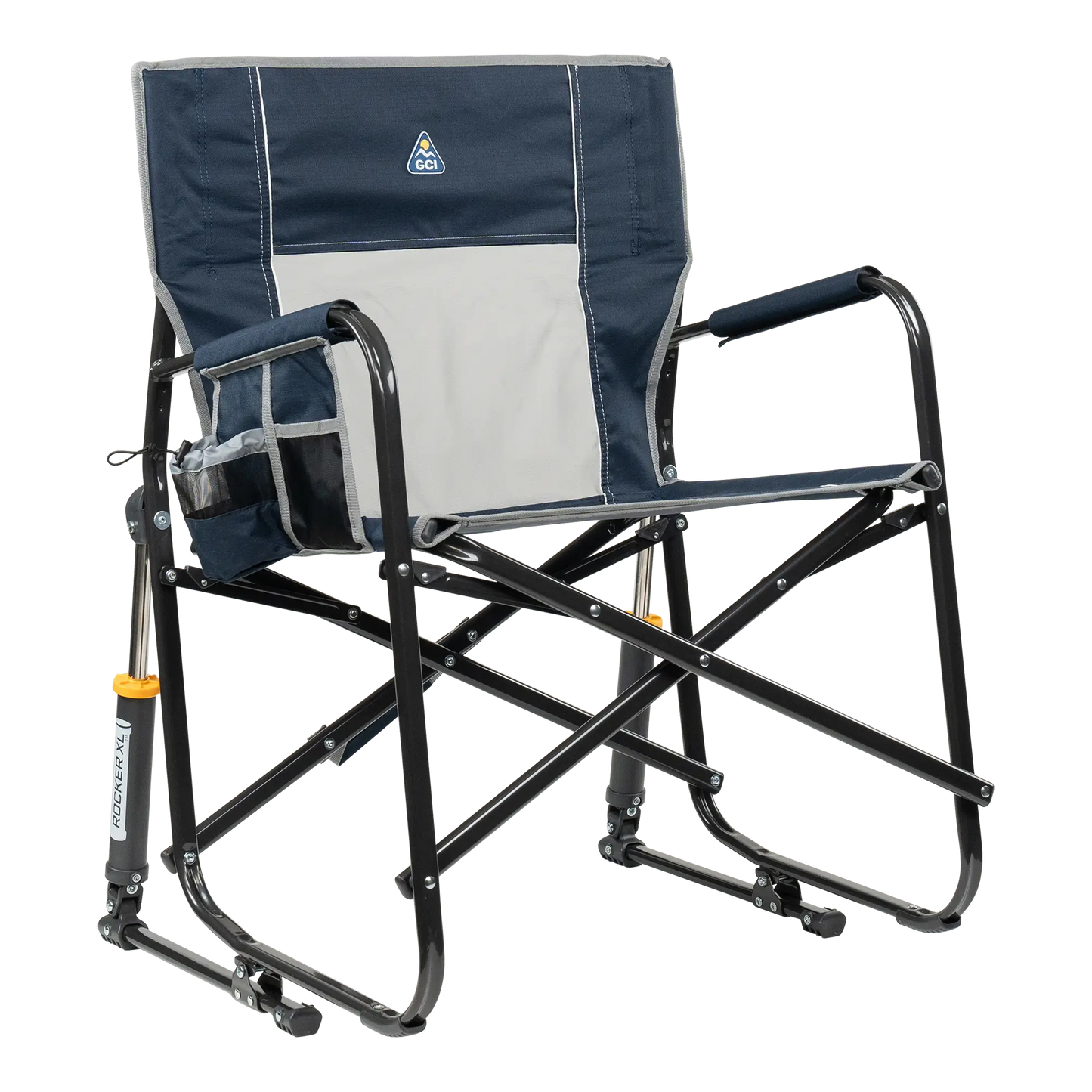 Luxury Camp Freestyle Rocker XL - Choice 552 - RoadTrip Rocker Smooth Motion Camp Chair - Indigo