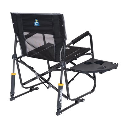 Heavy-Duty Freestyle Freestyle Rocker XL with Side Table - Choice 836 - Patented Spring-Action Rocking Chair for Camping Detail