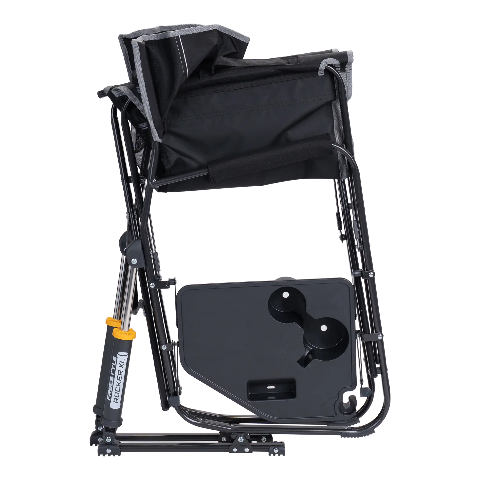 Heavy-Duty Freestyle Freestyle Rocker XL with Side Table - Choice 836 - Patented Spring-Action Rocking Chair for Camping Detail