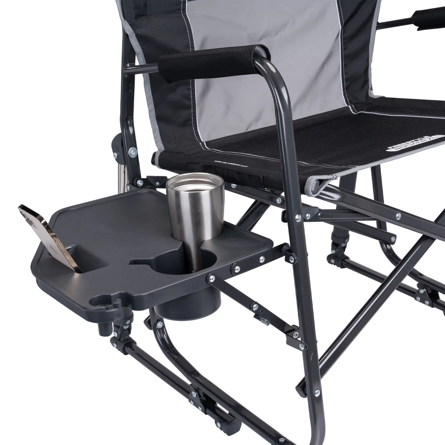 Heavy-Duty Freestyle Freestyle Rocker XL with Side Table - Choice 836 - Patented Spring-Action Rocking Chair for Camping Detail