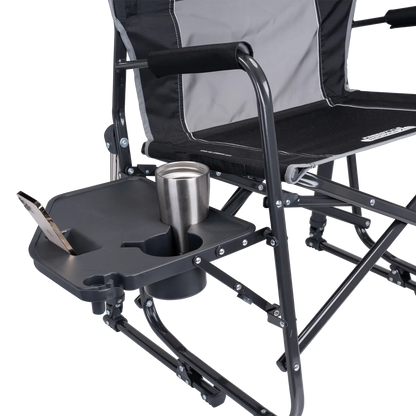 Heavy-Duty Freestyle Freestyle Rocker XL with Side Table - Choice 836 - Patented Spring-Action Rocking Chair for Camping Detail