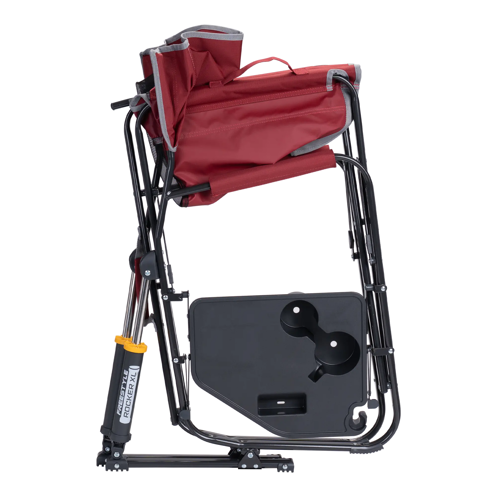 Heavy-Duty Freestyle Freestyle Rocker XL with Side Table - Choice 836 - Patented Spring-Action Rocking Chair for Camping Detail
