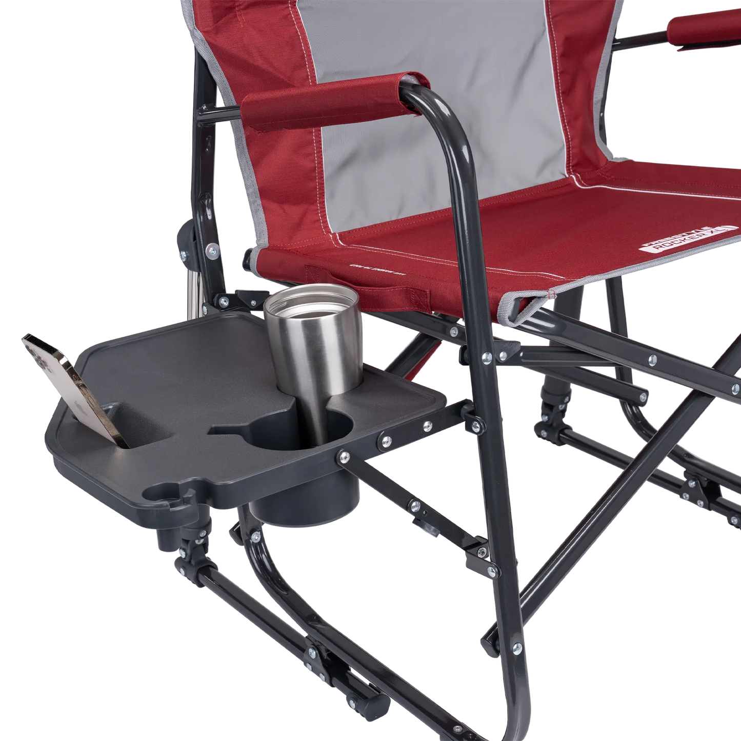 Heavy-Duty Freestyle Freestyle Rocker XL with Side Table - Choice 836 - Patented Spring-Action Rocking Chair for Camping Detail