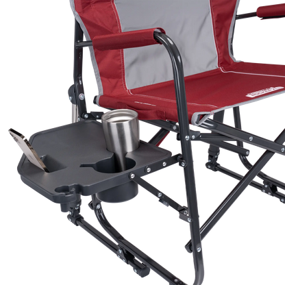 Heavy-Duty Freestyle Freestyle Rocker XL with Side Table - Choice 836 - Patented Spring-Action Rocking Chair for Camping Detail
