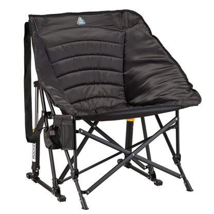 Heavy-Duty Freestyle Puff Rocker - Choice 731 - Heavy-Duty Kickback Rocker with Beverage Holder - Black