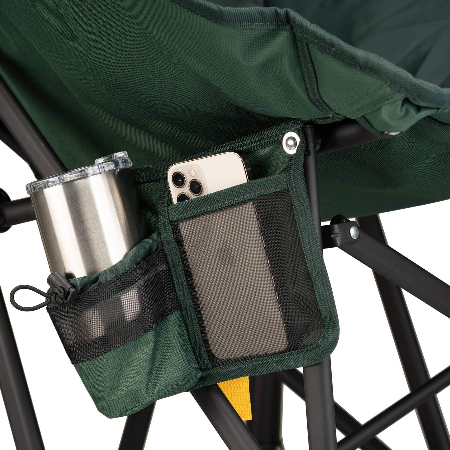 Heavy-Duty Freestyle Puff Rocker - Choice 731 - Heavy-Duty Kickback Rocker with Beverage Holder Detail