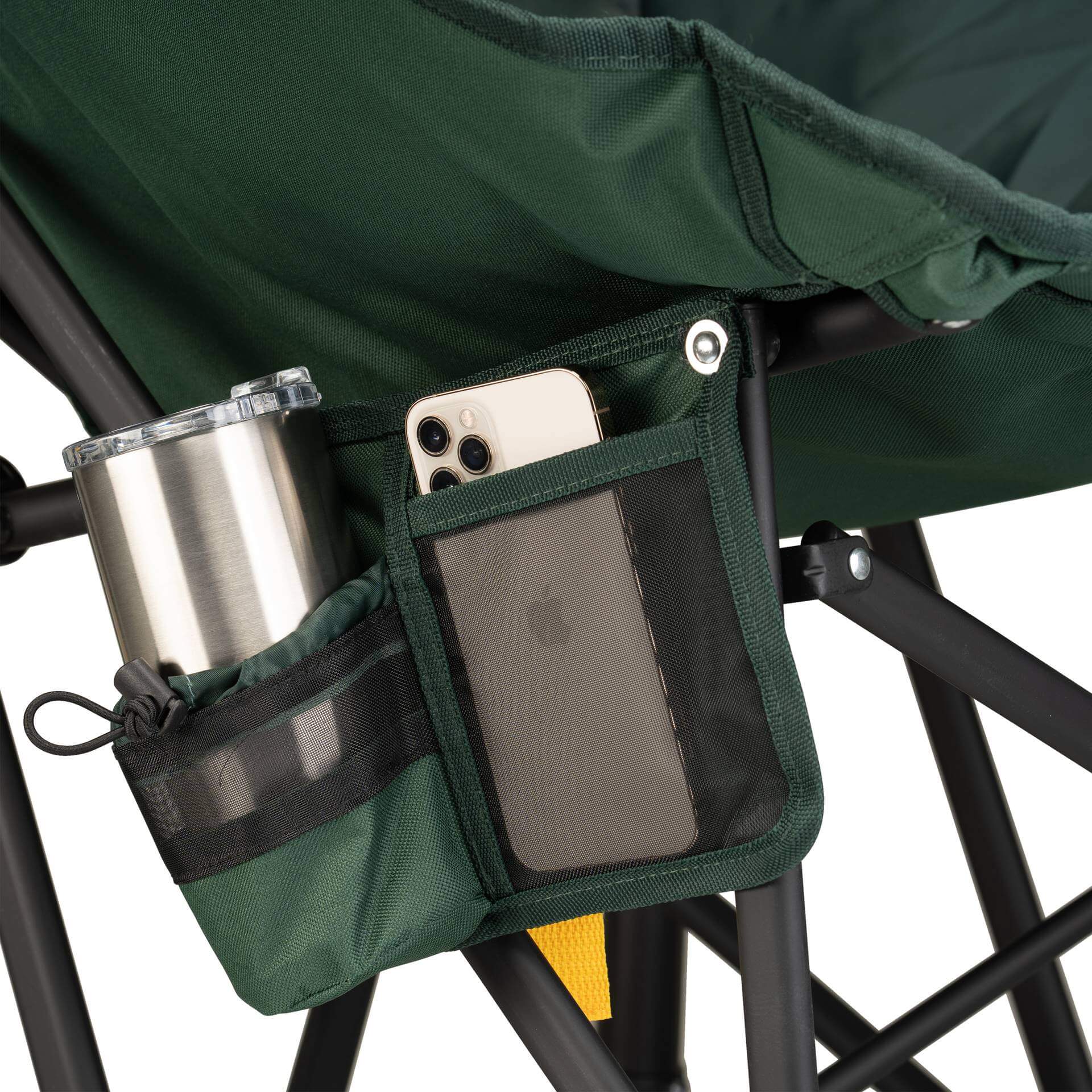 Heavy-Duty Freestyle Puff Rocker - Choice 731 - Heavy-Duty Kickback Rocker with Beverage Holder Detail