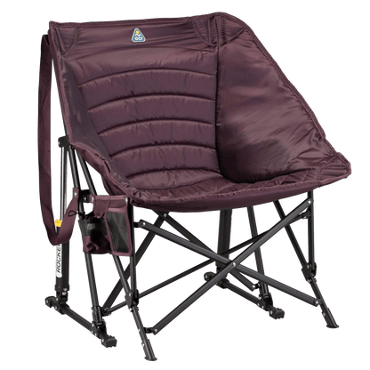 Heavy-Duty Freestyle Puff Rocker - Choice 731 - Heavy-Duty Kickback Rocker with Beverage Holder - Amethyst
