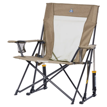 Patented Spring-Action Comfort Pro Rocker XL - Choice 107 - Heavy-Duty Kickback Rocker with Beverage Holder Detail