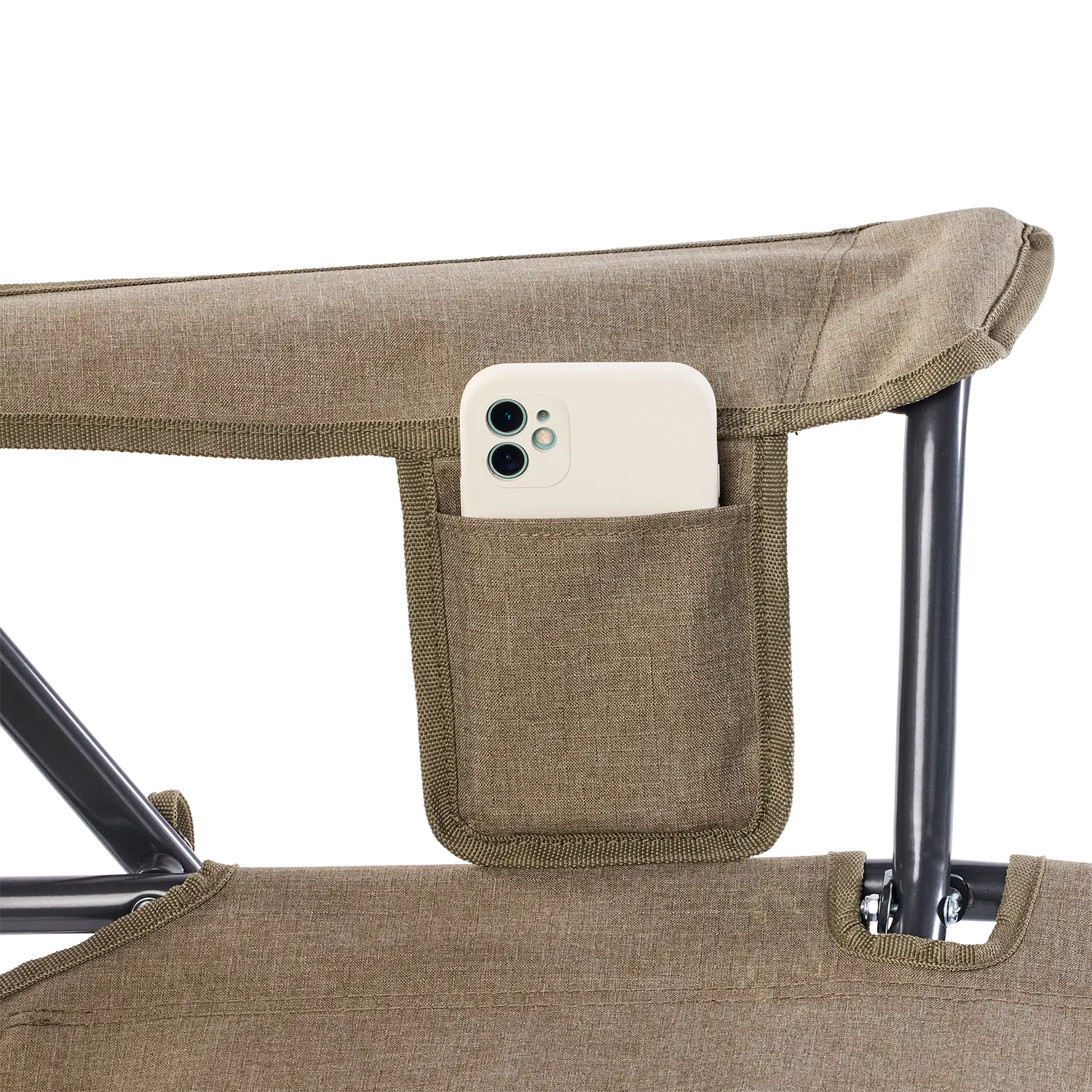 Patented Spring-Action Comfort Pro Rocker XL - Choice 107 - Heavy-Duty Kickback Rocker with Beverage Holder Detail