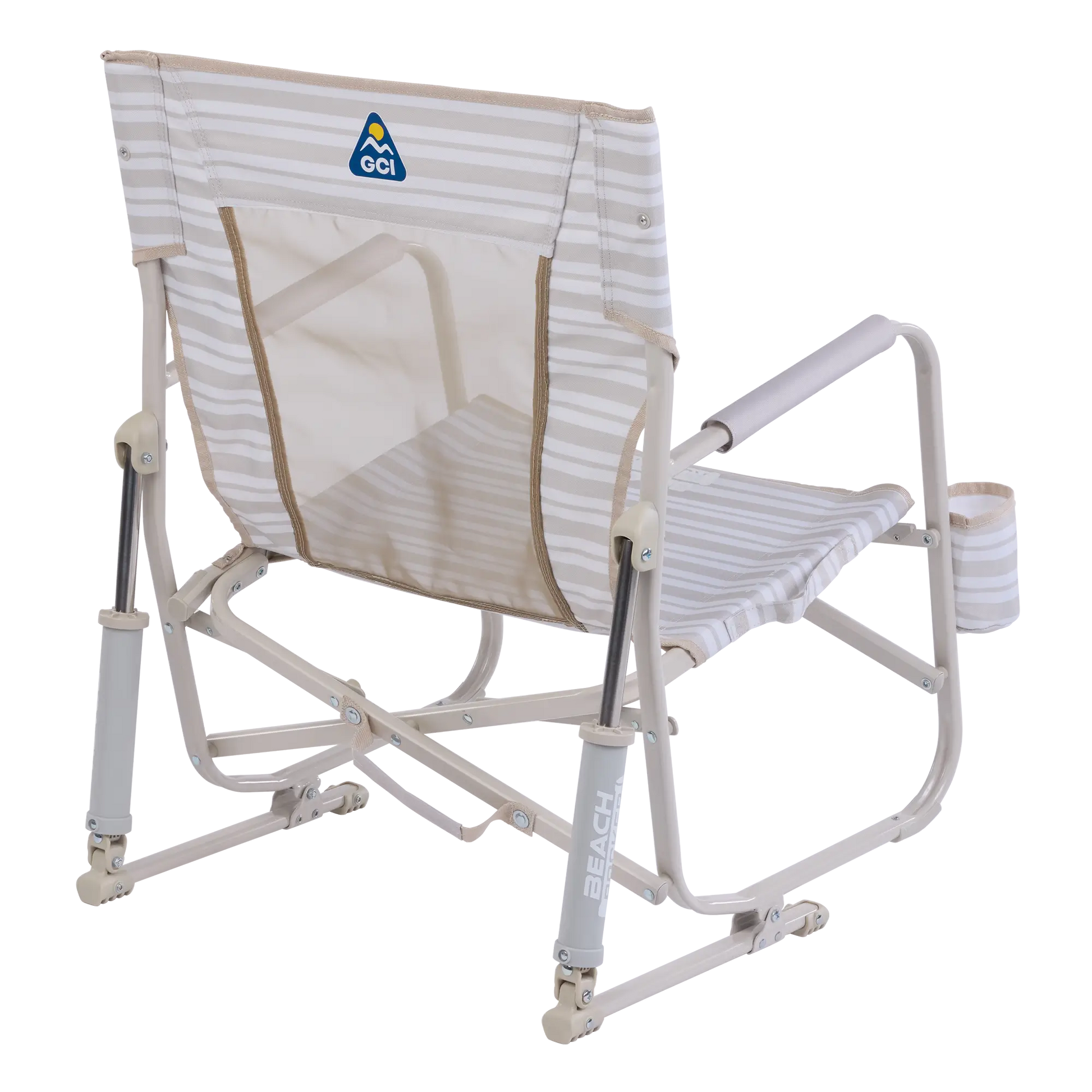 Backpack Travel Beach Rocker - Choice 712 - Portable Heavy-Duty Low Boy Chair for Ocean Side Detail