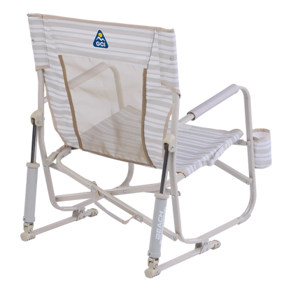 Backpack Travel Beach Rocker - Choice 712 - Portable Heavy-Duty Low Boy Chair for Ocean Side Detail