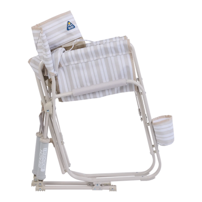 Backpack Travel Beach Rocker - Choice 712 - Portable Heavy-Duty Low Boy Chair for Ocean Side Detail
