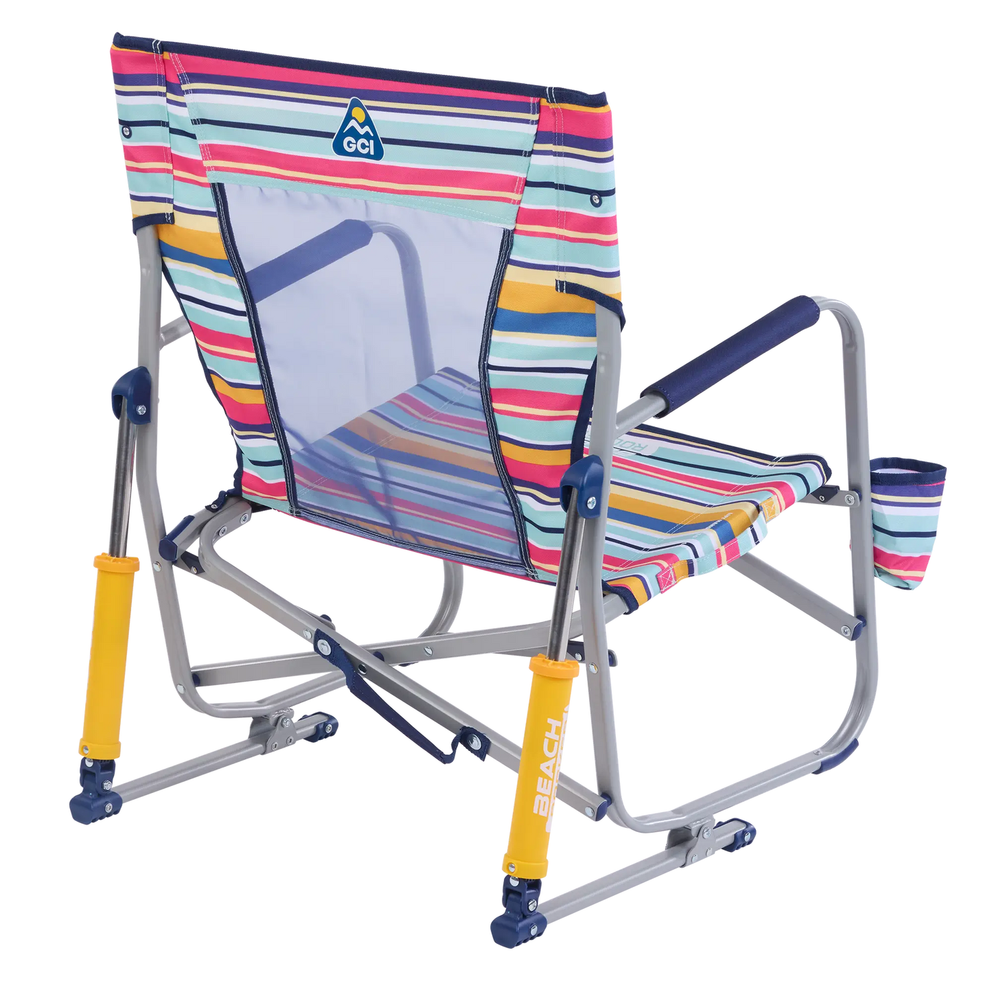 Backpack Travel Beach Rocker - Choice 712 - Portable Heavy-Duty Low Boy Chair for Ocean Side Detail