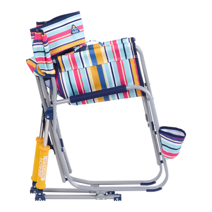 Backpack Travel Beach Rocker - Choice 712 - Portable Heavy-Duty Low Boy Chair for Ocean Side Detail