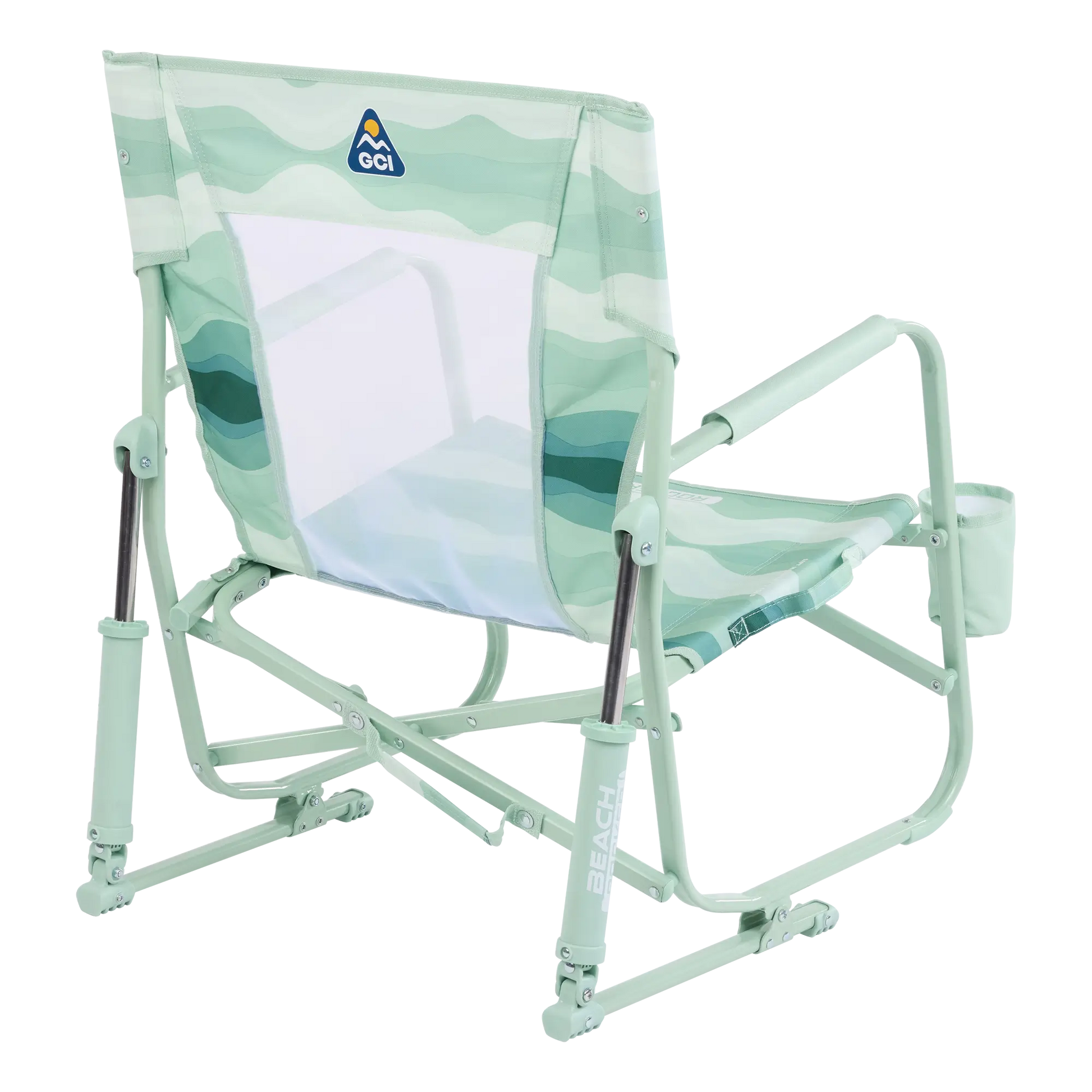 Backpack Travel Beach Rocker - Choice 712 - Portable Heavy-Duty Low Boy Chair for Ocean Side Detail