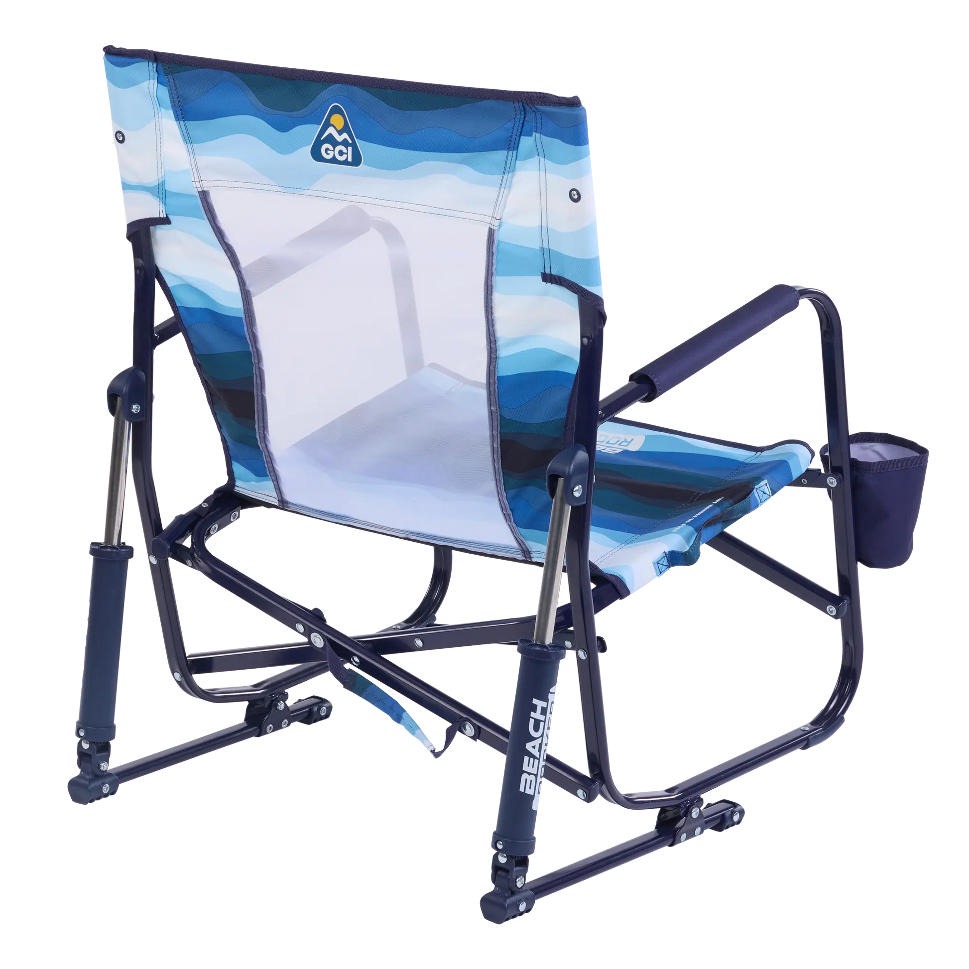 Backpack Travel Beach Rocker - Choice 712 - Portable Heavy-Duty Low Boy Chair for Ocean Side Detail