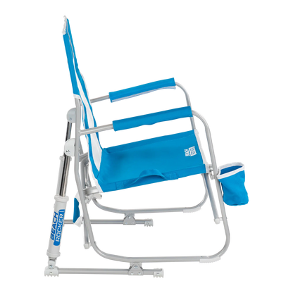 Backpack Travel Beach Rocker - Choice 712 - Portable Heavy-Duty Low Boy Chair for Ocean Side Detail