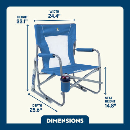 Backpack Travel Beach Rocker - Choice 712 - Portable Heavy-Duty Low Boy Chair for Ocean Side Detail