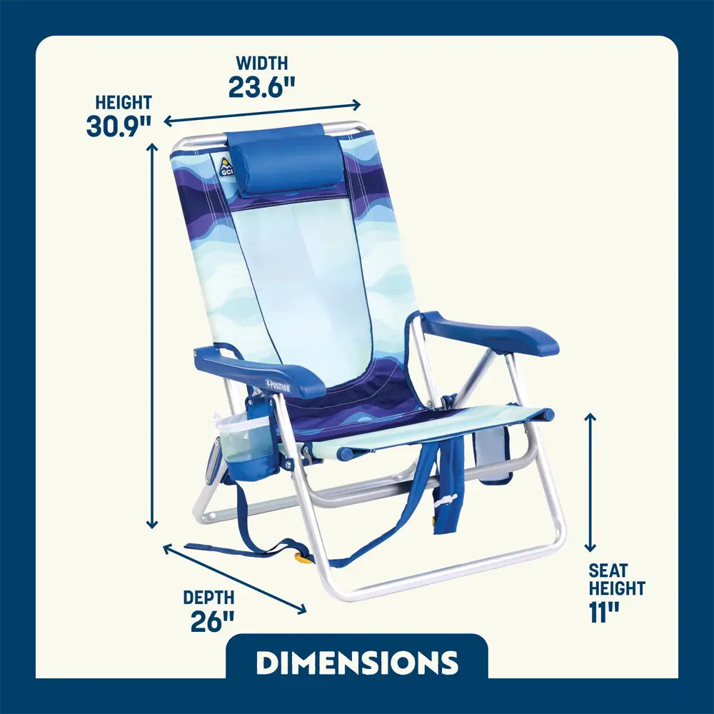 Lightweight Messenger Backpack Beach Chair - Choice 709 - Space-Saving Micro-Folding Chair for Backpacking Detail