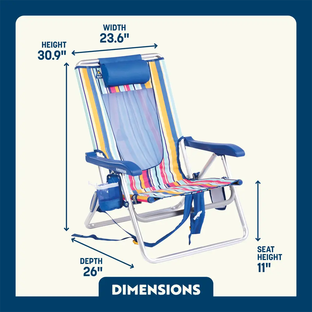 Lightweight Messenger Backpack Beach Chair - Choice 709 - Space-Saving Micro-Folding Chair for Backpacking Detail