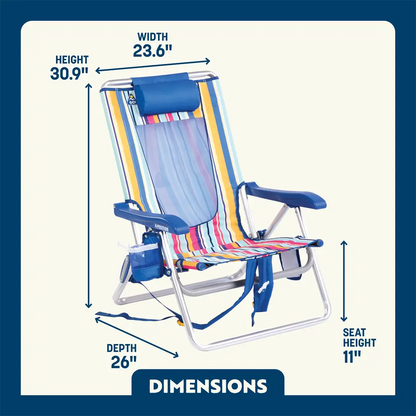 Lightweight Messenger Backpack Beach Chair - Choice 709 - Space-Saving Micro-Folding Chair for Backpacking Detail