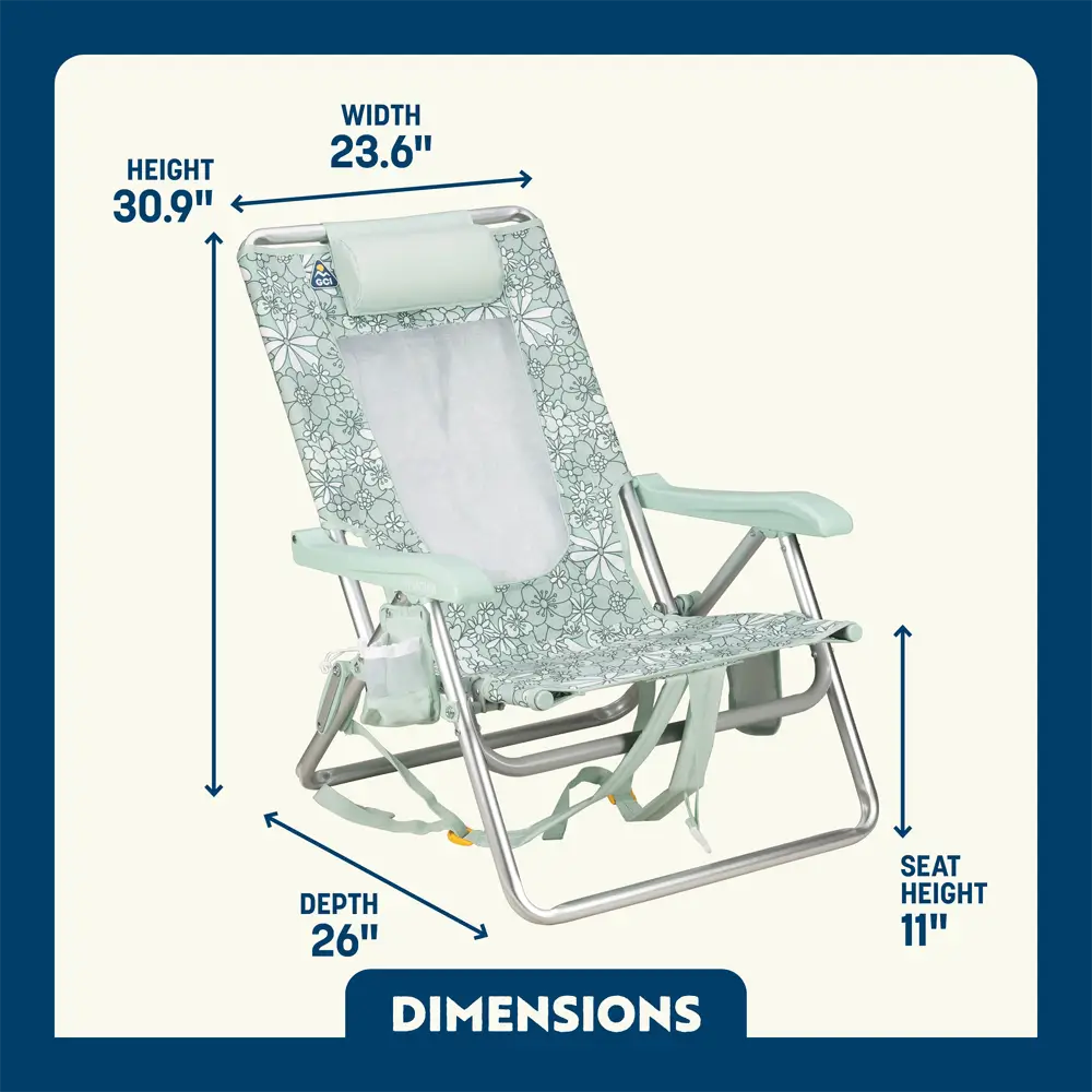 Lightweight Messenger Backpack Beach Chair - Choice 709 - Space-Saving Micro-Folding Chair for Backpacking Detail