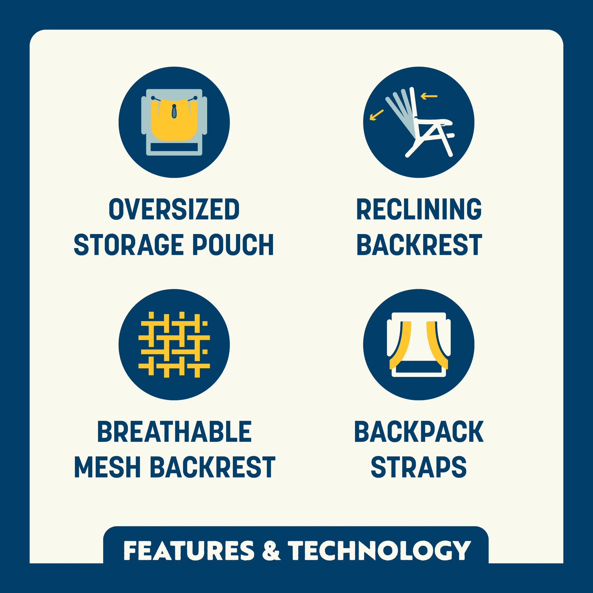 Lightweight Messenger Backpack Beach Chair - Choice 709 - Space-Saving Micro-Folding Chair for Backpacking Detail