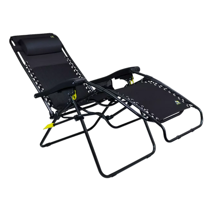 Rust-Resistant Aluminum Freeform Zero Gravity Lounger Bundle - Choice 507 - Low-Profile Reclining Beach Chair with Backpack Straps Detail