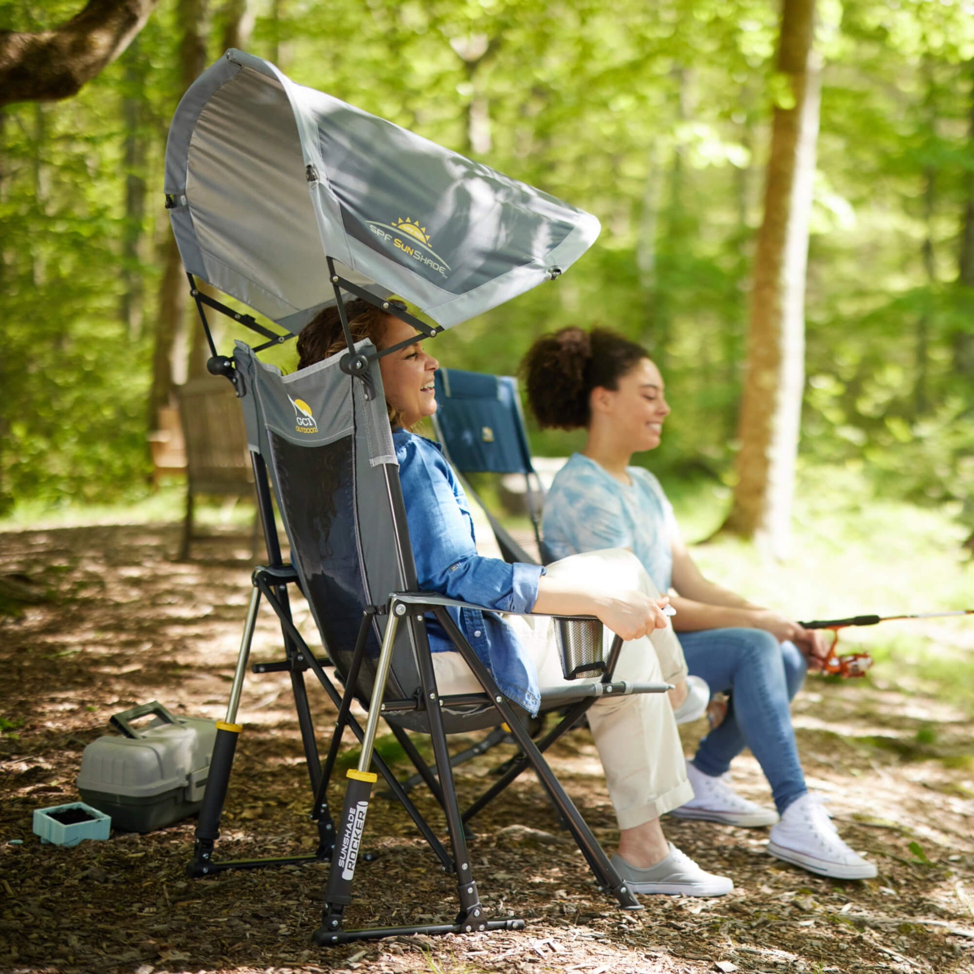 Heavy Duty SunShade Rocker - Choice 550 - SunShade Canopy for Beach & Camping Detail