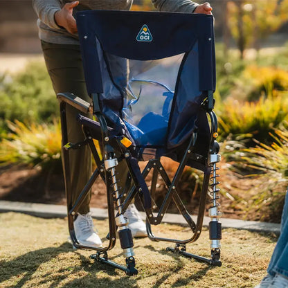 Smooth Motion Adjustable Rocker - Choice 573 - RoadTrip Rocker Smooth Motion Camp Chair Detail