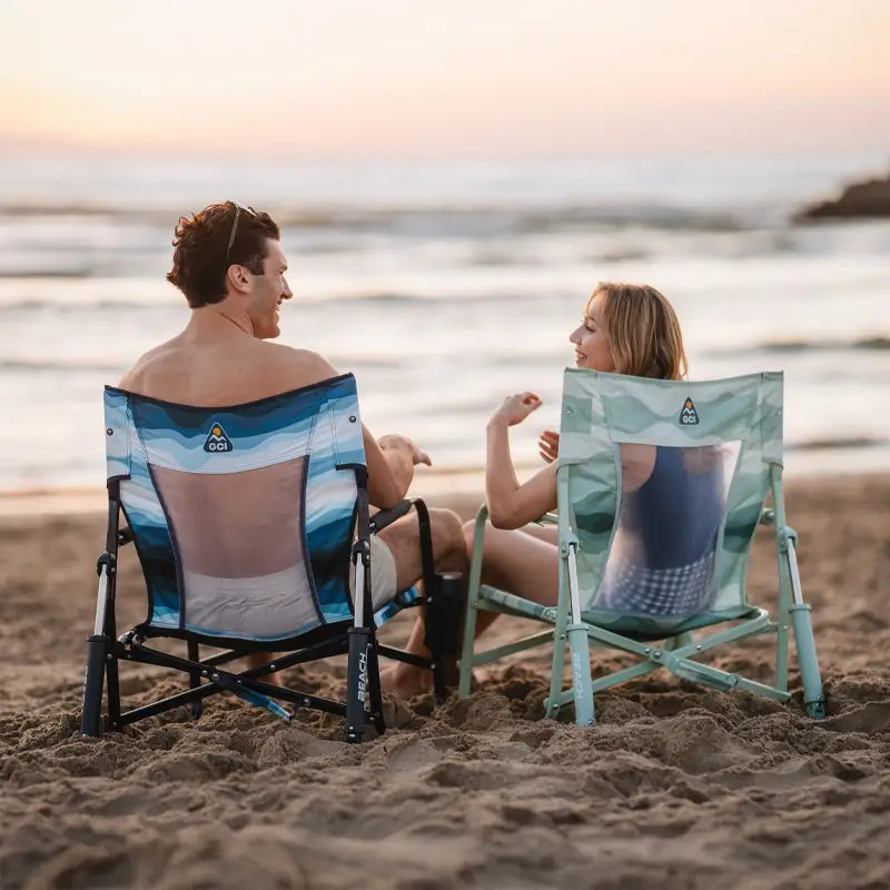 Backpack Travel Beach Rocker - Choice 712 - Portable Heavy-Duty Low Boy Chair for Ocean Side Detail
