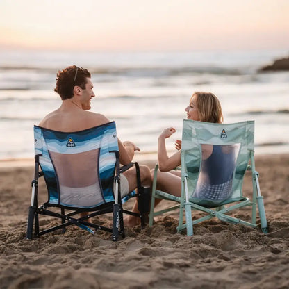Backpack Travel Beach Rocker - Choice 712 - Portable Heavy-Duty Low Boy Chair for Ocean Side Detail