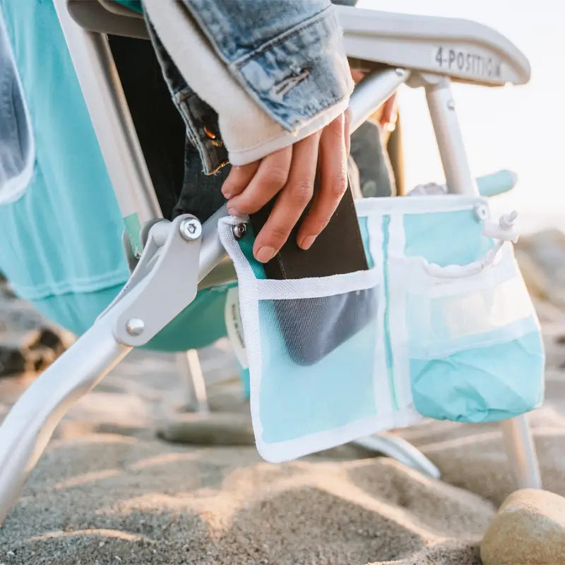 Space-Saving Pico Bi-Fold Beach Chair - Choice 601 - Pico Compact Folding Camp Chair with Carry Bag Detail