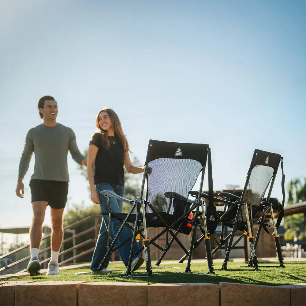 Luxury Camp BreezeRocker - Choice 504 - Freestyle Rocker Portable Outdoor Folding Chair Detail