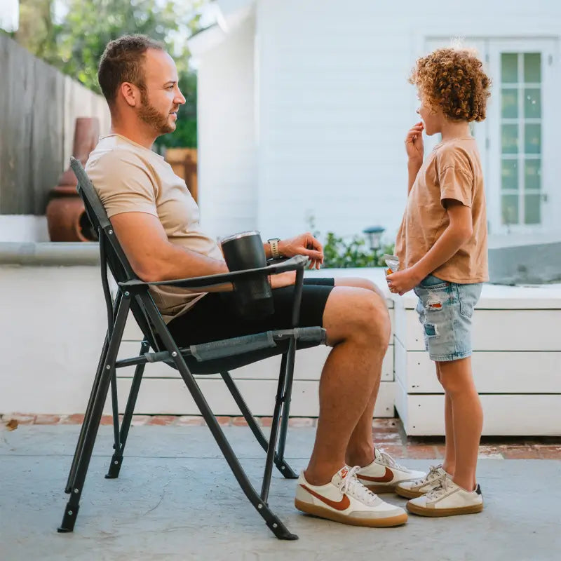 Ultra-Compact Comfort Quad Chair - Choice 989 - Ultra-Lightweight Telescoping PackSeat Travel Stool Detail