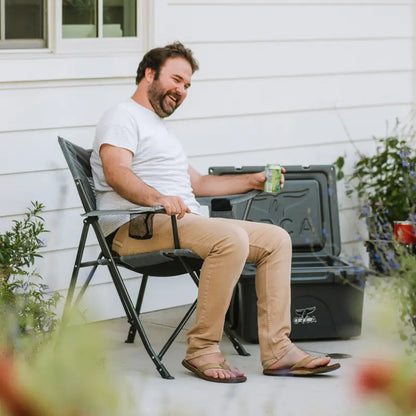 Ultra-Compact Comfort Quad Chair - Choice 989 - Ultra-Lightweight Telescoping PackSeat Travel Stool Detail