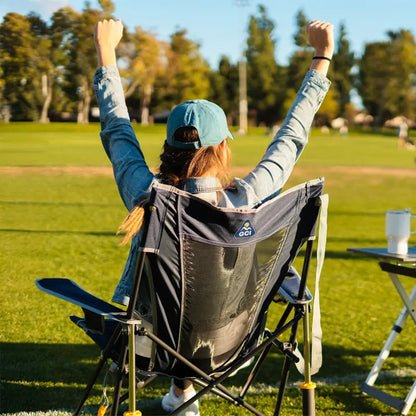Smooth Motion Comfort Pro Rocker - Choice 375 - Freestyle Rocker Portable Outdoor Folding Chair Detail