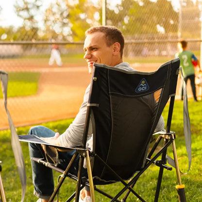 Smooth Motion Comfort Pro Rocker - Choice 375 - Freestyle Rocker Portable Outdoor Folding Chair Detail