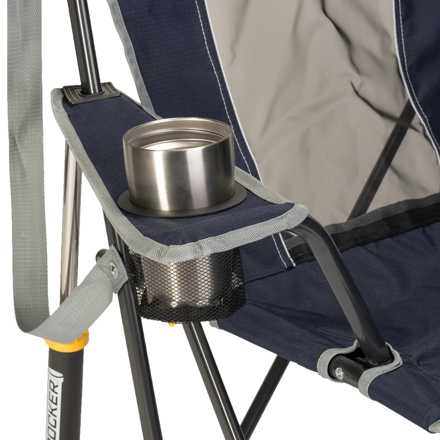 Smooth Motion Comfort Pro Rocker - Choice 375 - Freestyle Rocker Portable Outdoor Folding Chair Detail