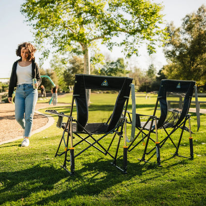 Smooth Motion Comfort Pro Rocker - Choice 375 - Freestyle Rocker Portable Outdoor Folding Chair Detail
