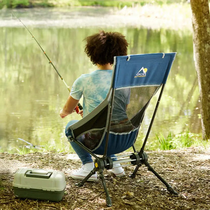 Telescoping Frame ComPack Rocker - Choice 980 - Pico Compact Folding Camp Chair with Carry Bag Detail